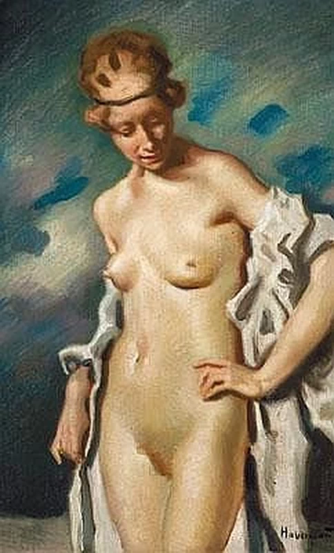Hugo von Habermann - Nudo di donna
